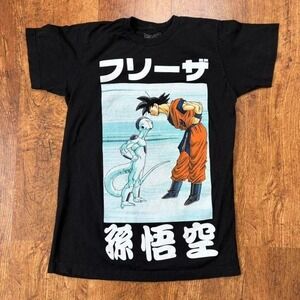 black Dragon Ball Z Goku vs Frieza anime T-Shirt